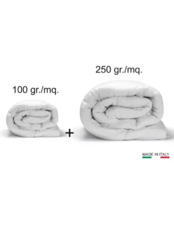 PIUMINO microfibra 4 STAGIONI GRAN PARADISO made in Italy
