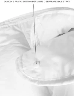 PIUMINO microfibra 4 STAGIONI GRAN PARADISO made in Italy