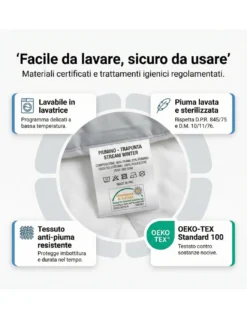 PIUMINO OCA Stream 500 GR. 80% PIUMA OCA 20% PIUMINO OCA Bianco