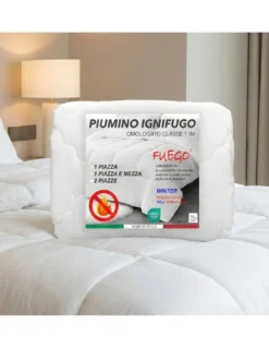 Piumino SINTETICO INVERNALE IGNIFUGO Fuego Antifiamma Made in Italy OMOLOGATO