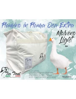 PIUMINO TEX TIROL © MOLVENO LIGHT 80 PIUMINO OCA / 20 PIUMETTE OCA LEGGERO ESTIVO