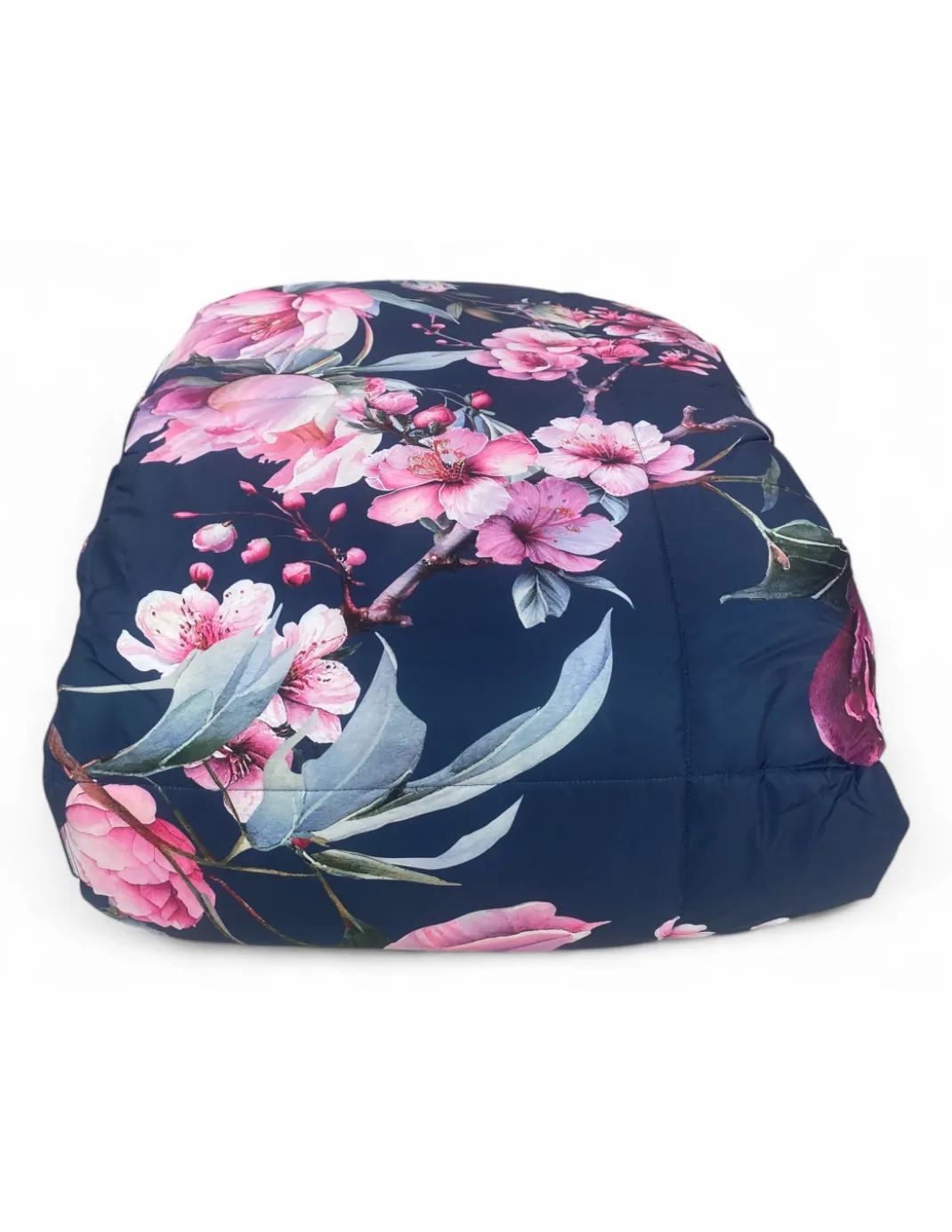 Piumone Matrimoniale Invernale Stream 500 gr - Piumino 80% Piuma 20% Piumino - Floreale Rosa Blu Notte