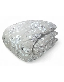 Piumone Matrimoniale Invernale Stream 500 gr - Piumino 80% Piuma 20% Piumino - Fantasia Floreale Beige