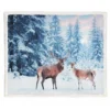 PLAID coperta IN PILE SHERPA fantasy HD coppia di CERVI
