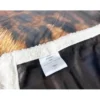 PLAID coperta IN PILE SHERPA fantasy HD LEOPARDO leopardato