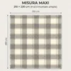 Plaid Coperta Scozzese Matrimoniale 210x230 - Doppio Lato Sherpa Agnello - Beige Tortora Morbido