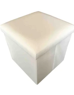 POUF CONTENITORE POGGIAPIEDI EDDY UNITO PANNA