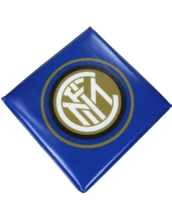 Pouf Contenitore poggiapiedi Inter F.C. Ufficiale Nero Azzurro con Spugna Rubby©