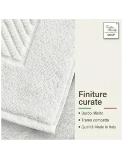 Scendidoccia Bagno Acciaio 50x70 Spugna Cotone 450 g/m² - Tappetino Doccia Made in Italy