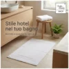 Scendidoccia Bagno Acqua Marina 50x70 Spugna Cotone 450 g/m² - Tappetino Doccia Made in Italy