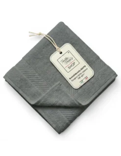 Scendidoccia Bagno Antracite 50x70 Spugna Cotone 450 g/m² - Tappetino Doccia Made in Italy