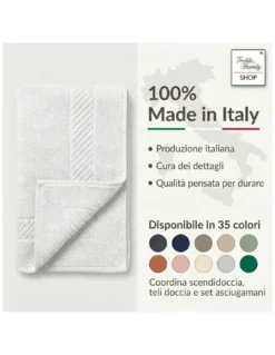 Scendidoccia Bagno Bluette 50x70 Spugna Cotone 450 g/m² - Tappetino Doccia Made in Italy