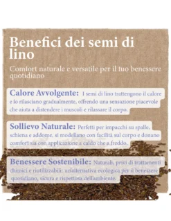 Semi di Lino Naturali Lavati e Sterilizzati – Per Cuscinetti Termici, Impacchi Cosmetici e Uso Artigianale