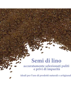 Semi di Lino Naturali Lavati e Sterilizzati – Per Cuscinetti Termici, Impacchi Cosmetici e Uso Artigianale