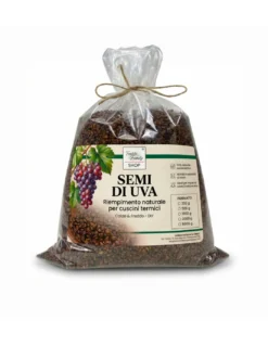 Semi di Uva Sciolti per Cuscini Riscaldanti - Riempimento Naturale per Terapie Caldo e Freddo, Ecologico e Sicuro