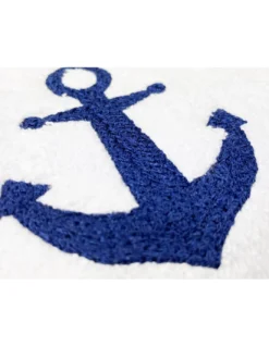 SET asciugamani ANCORA BLU puro cotone Made in Italy