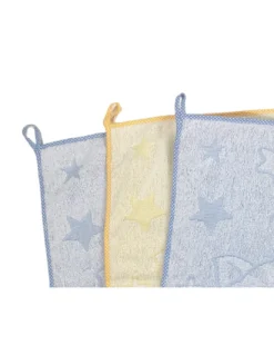 SET 3 ASCIUGAMANI ASILO bambino COCCOLE cm. 40x50 in Puro cotone