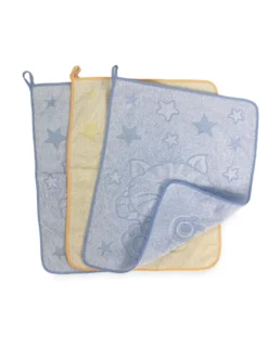 SET 3 ASCIUGAMANI ASILO bambino COCCOLE cm. 40x50 in Puro cotone