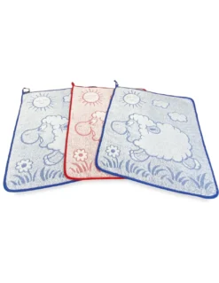 SET 3 ASCIUGAMANI ASILO bambino WOOLY cm. 40x50 in Puro cotone