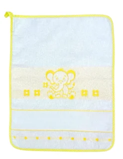 SET 3 ASCIUGAMANI ASILO bambina POPPY © cm. 40x55 puro cotone FEMMINA con tela AIDA da ricamare
