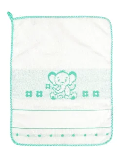 SET 3 ASCIUGAMANI ASILO bambina POPPY © cm. 40x55 puro cotone FEMMINA con tela AIDA da ricamare