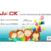 SET 3 ASCIUGAMANI ASILO bambina JACK © cm. 40x55 puro cotone FEMMINA