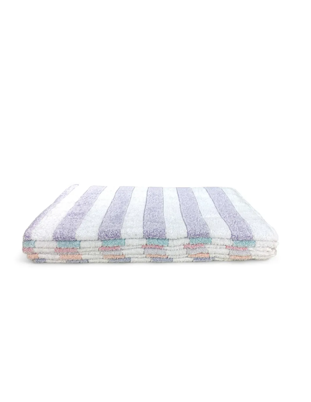 Set Asciugamani Bagno in Cotone Rigati 60x100 e 40x60, 6 Pezzi, 350 gr/mq, Colori unici, Made in Italy, Assorbenti e Morbidi