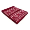 SET asciugamani con bordo tirolese CUORE ROSSO in puro cotone Made in Italy