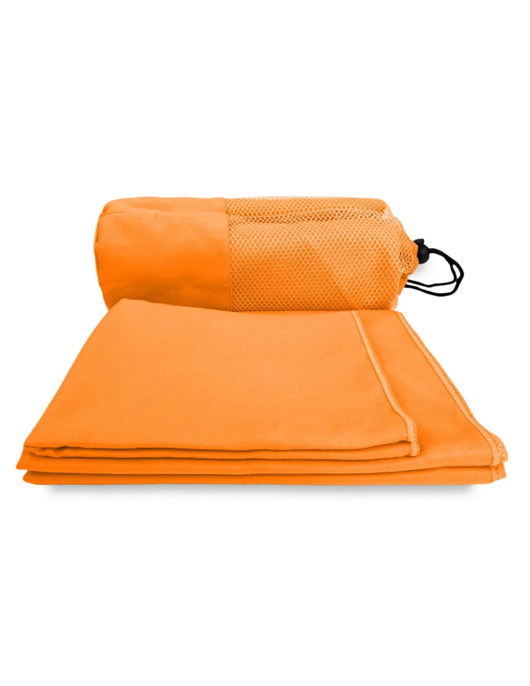 SET asciugamani MICROFIBRA ARANCIO 1+1 Viso e Ospite