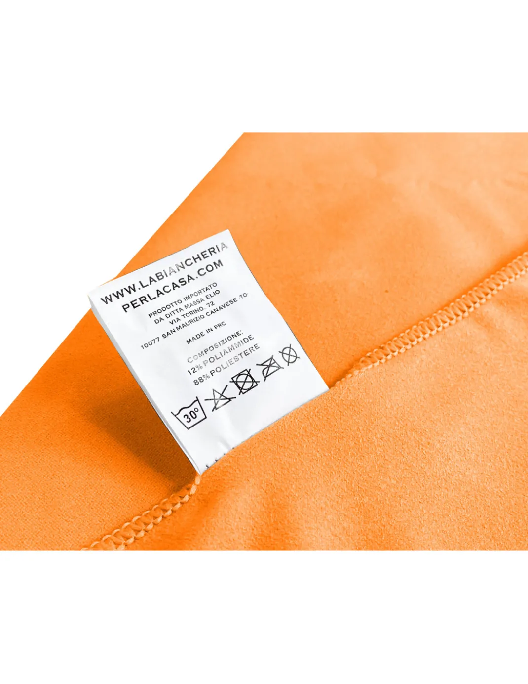 SET asciugamani MICROFIBRA ARANCIO 1+1 Viso e Ospite