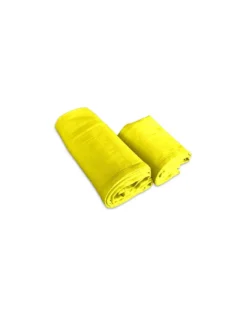SET asciugamani MICROFIBRA GIALLO 1+1 VISO E OSPITE