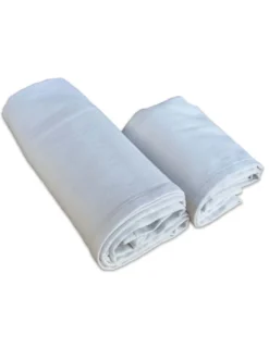 SET ASCIUGAMANI MICROFIBRA PANNA 1+1 VISO E OSPITE