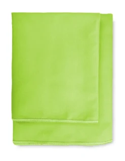 SET asciugamani MICROFIBRA VERDE ACIDO 1+1 Viso e Ospite
