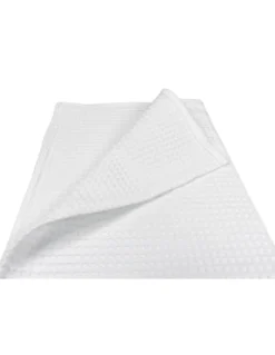 SET 6 asciugamani SALVIETTA Cotone TINTA UNITA bianco NIDO D'APE FORNITURA ALBERGHIERA 60X100