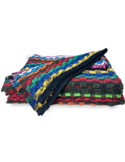 SET 6 ASCIUGAMANI salvietta SPUGNA MULTICOLOR lavoro OFFICINA SCURI cm. 50X70 con sacco WASHY