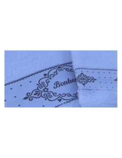 SET ASCIUGAMANI SPUGNA BONHEUR BIANCO 1+1 VISO E OSPITE