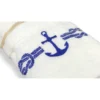 SET ASCIUGAMANI spugna MARE MARINO ANCORA BLU