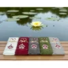 Set Asciugamani Tirolese Casetta Panna - Tirolo - Spugna 100% Cotone - Ricamo Chalet Montagna Made in Italy