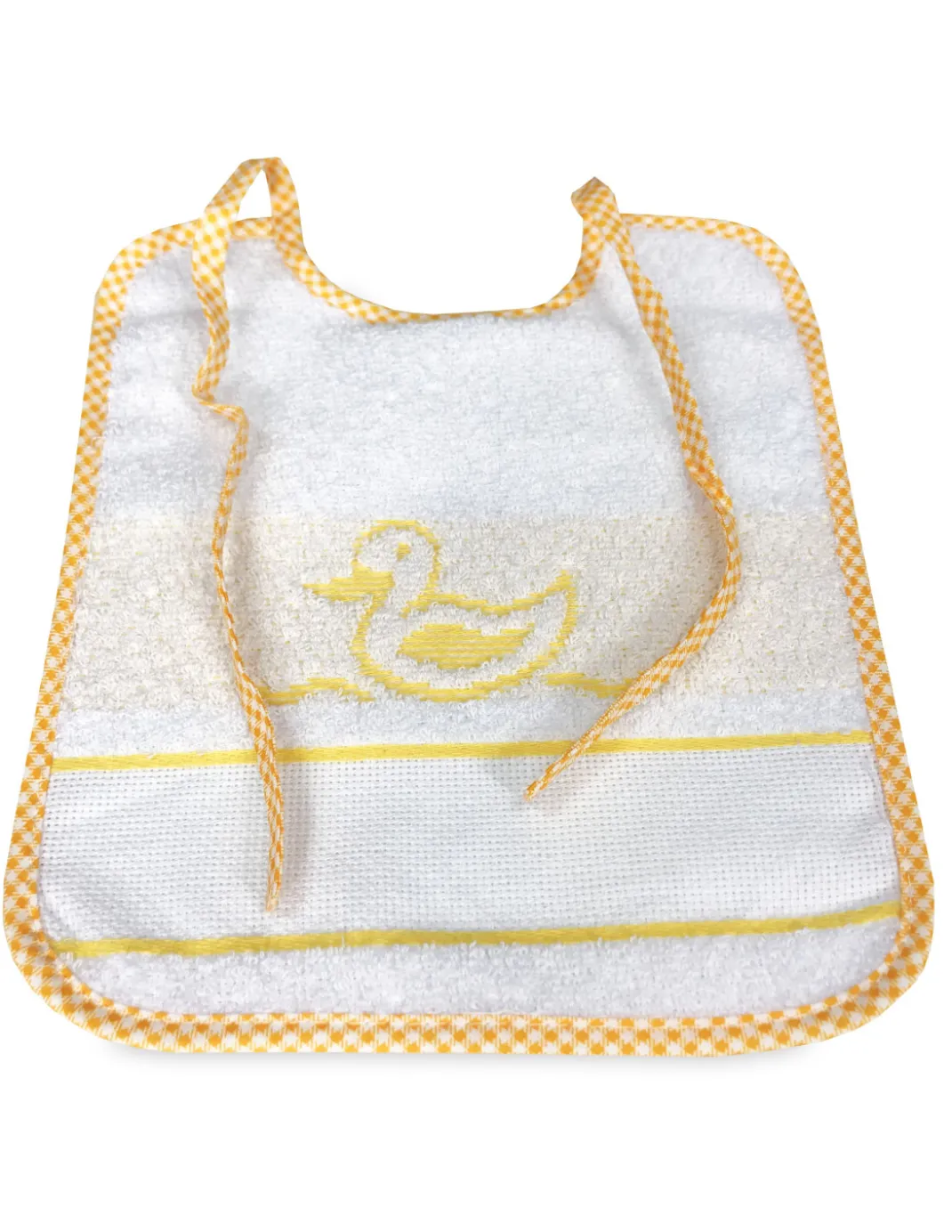 SET BAVAGLINI BAMBINA FEMMINA POPPY © cm. 20x24 bavaglio con lacci e tela AIDA