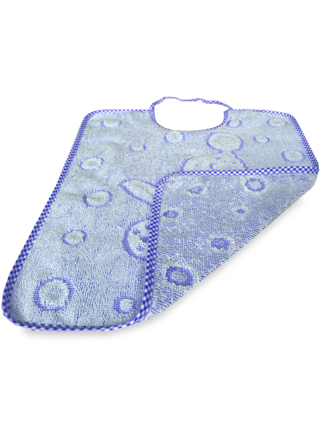 SET 6 BAVAGLINI BAVETTE bambino JACK © cm. 30x39 misura MAXI bavaglio con elastico puro cotone