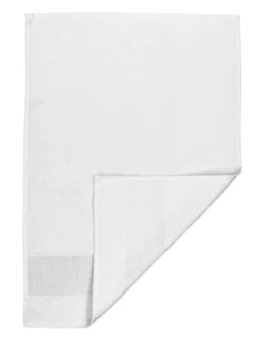 SET di 3 ASCIUGAMANI ASILO in TINTA Unita TUTTO Bianco con tela AIDA per ricamare