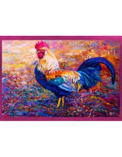 SET 6 PEZZI Strofinaccio ANIMALI DIPINTI in puro cotone stampato in ALTA definizione misura MAXI
