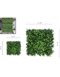 SIEPE Decorativa da Parete Finta Artificiale a Foglie per Muri e Balconi Ornamentale da Interno e da esterno Perù