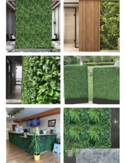 SIEPE Decorativa da Parete Finta Artificiale a Foglie per Muri e Balconi Ornamentale da Interno e da esterno Perù