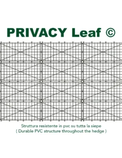 SIEPE Privacy Leaf EDERA Finta Artificiale a Foglie per Muri e Balconi Ornamentale frangivista Sempre verde