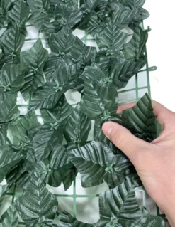 SIEPE Privacy Leaf EDERA Finta Artificiale a Foglie per Muri e Balconi Ornamentale frangivista Sempre verde