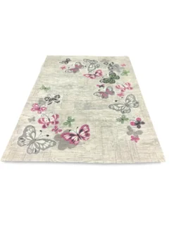 TAPPETO ANTISCIVOLO FARFALLE FUXIA