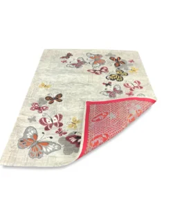 TAPPETO ANTISCIVOLO FARFALLE ROSSO