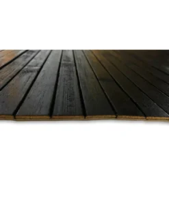TAPPETO cucina IN LEGNO bamboo WOODY unito NERO