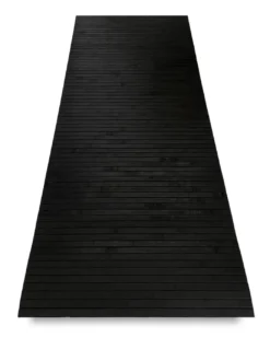 TAPPETO cucina IN LEGNO bamboo WOODY unito NERO